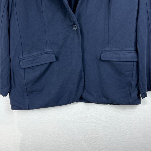 Philosophy Womens Blue Button Blazer Jacket Size XL Long Sleeve Office Formal - Picture 3 of 11
